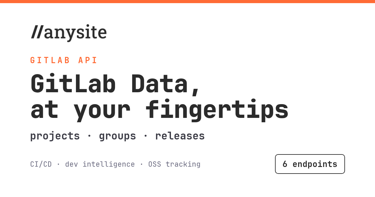 GitLab API: 6 Endpoints for Projects, Releases & Groups
