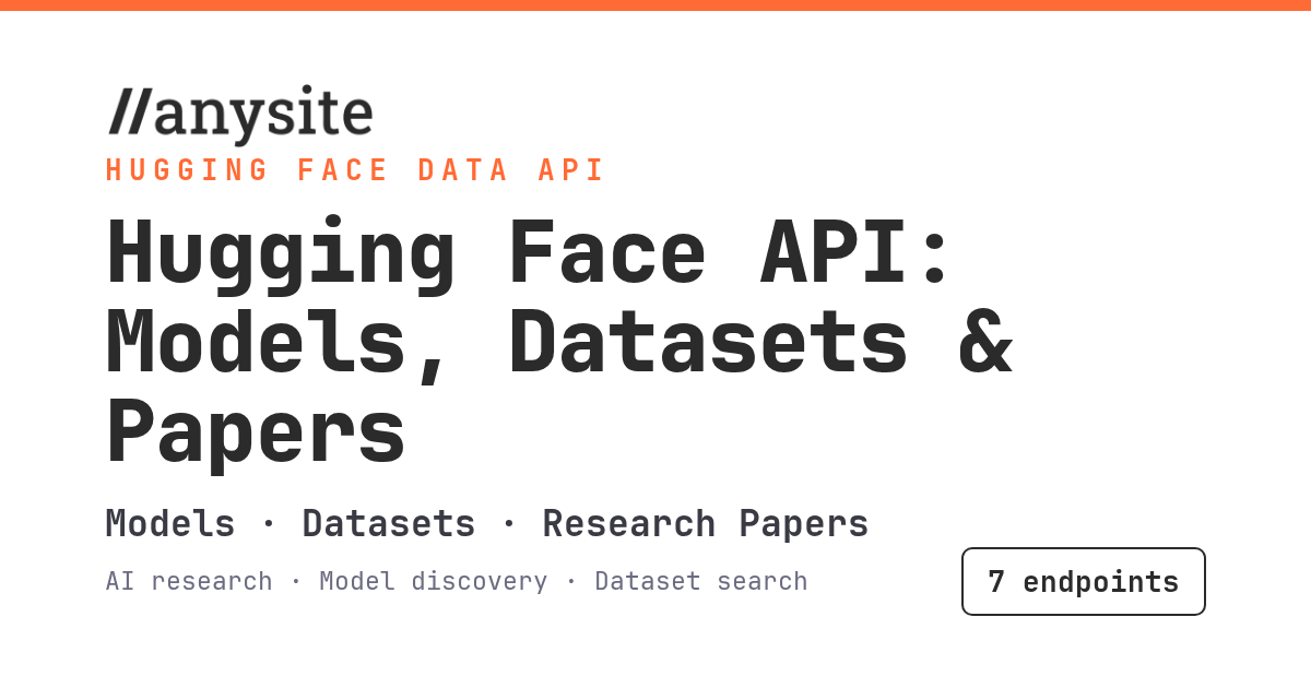 Hugging Face API — Models, Datasets & Research Papers Now Available
