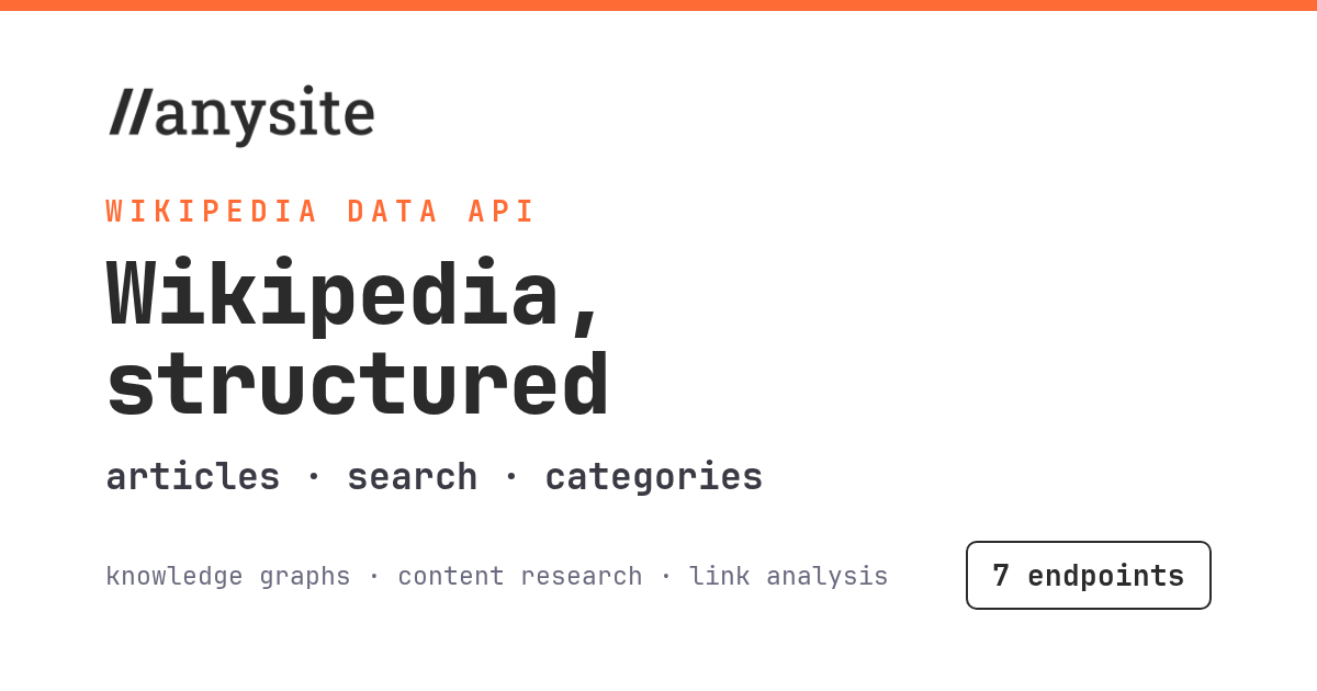 Wikipedia API: Access Articles, Search, and Categories at Scale